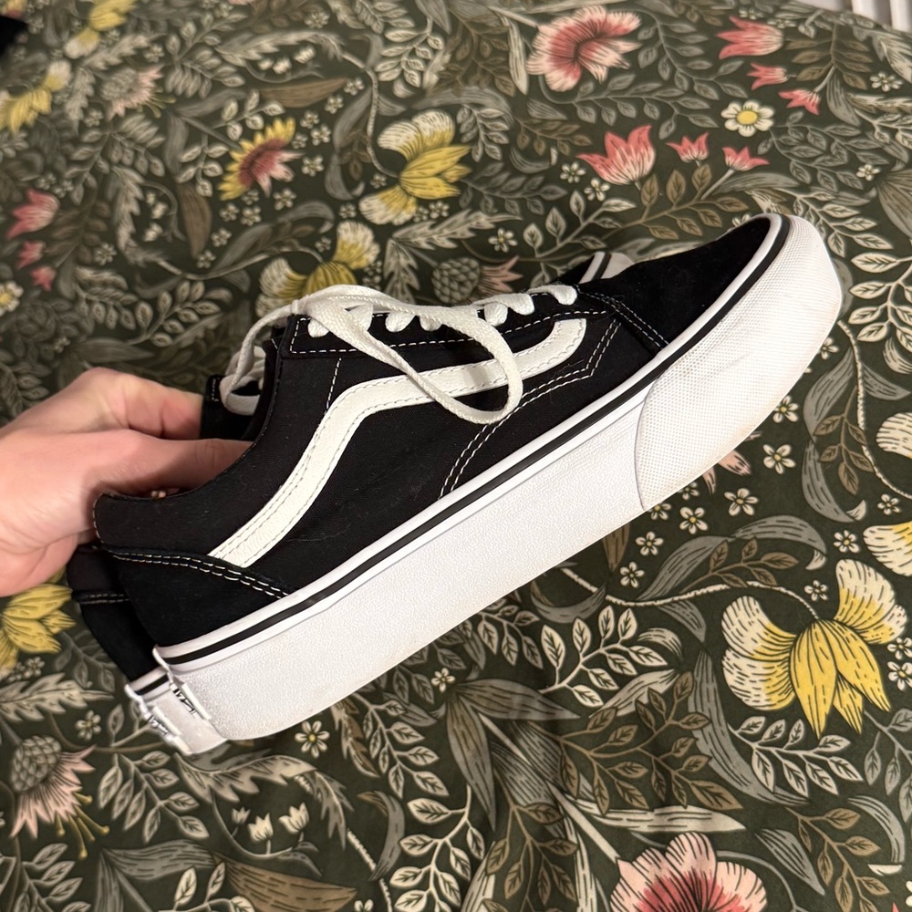 Vans old Skool platform stackform black and white… - image 8